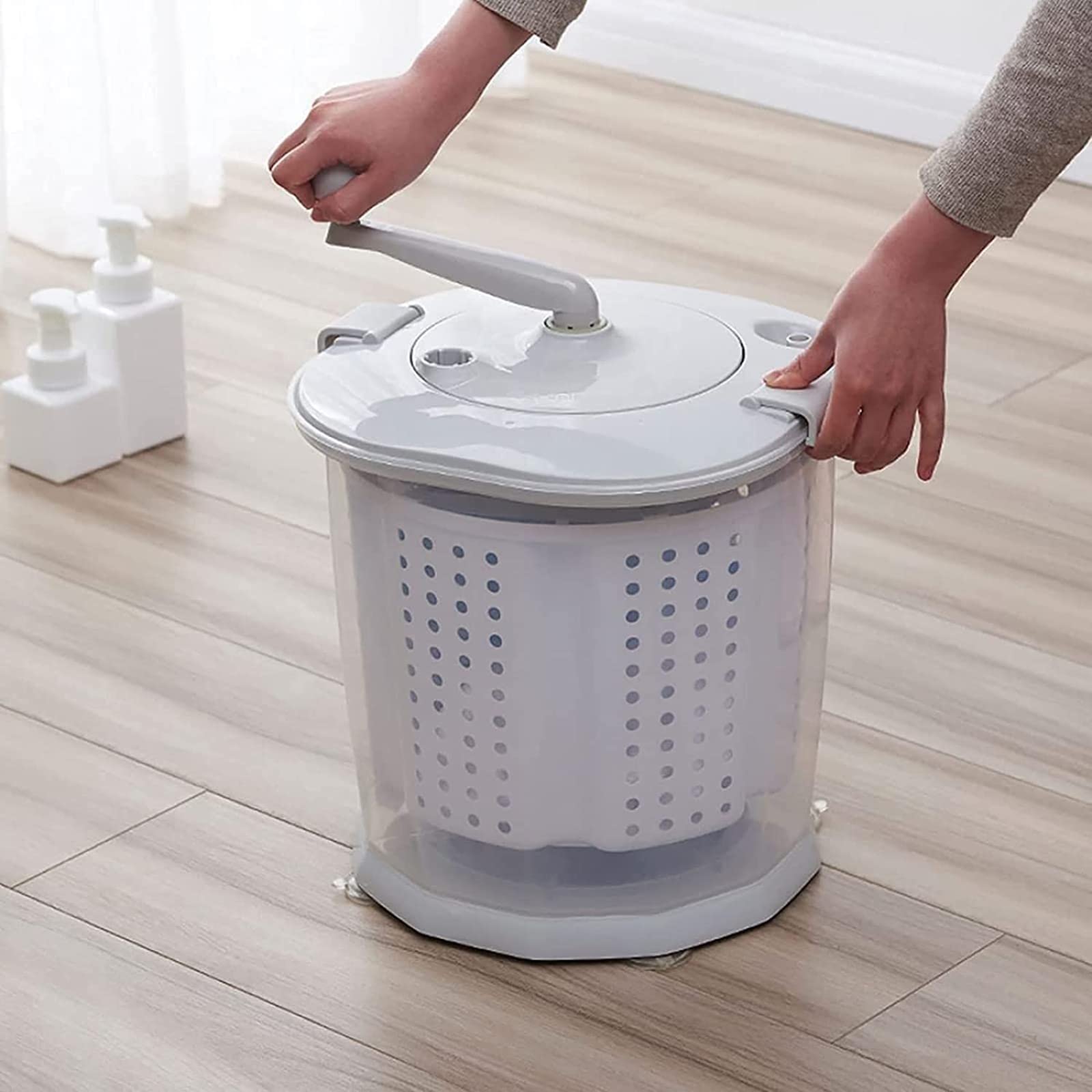 Amazon.co.jp: 脱水機 小型、ぐるぐるぶんまわ槽、手動脱水機、小型