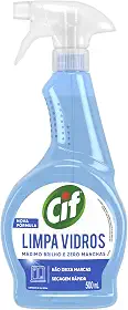 Cif Limpa-Vidro Líquido Ultra Rápido Frasco 500Ml Borrifador 500 Ml