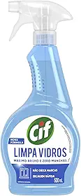 Cif Limpa-Vidro Líquido Ultra Rápido Frasco 500Ml Borrifador 500 Ml