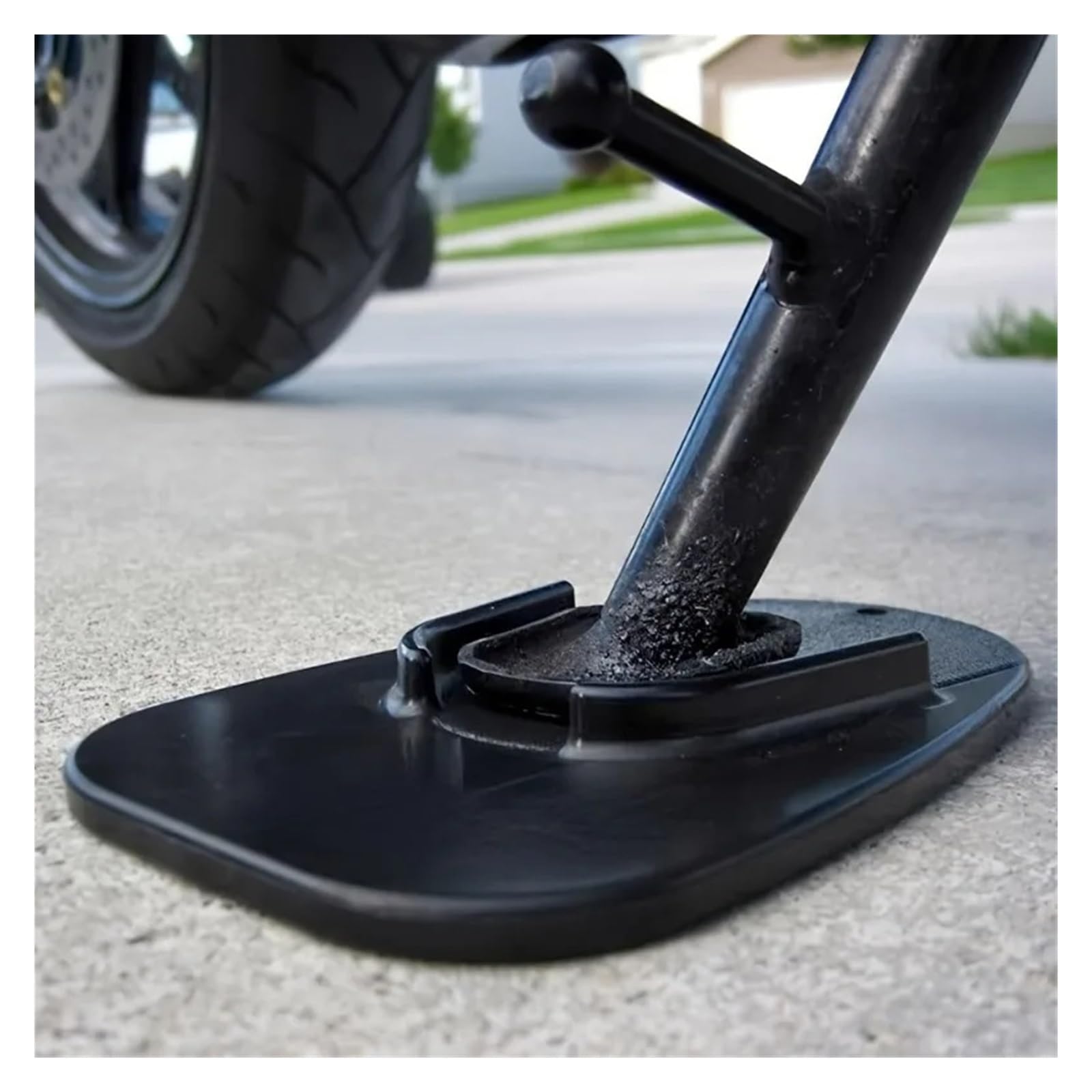 Soporte Lateral de plástico para Motocicleta, extensión Placa Antideslizante