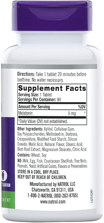 Natrol Melatonin 5mg Fst Dslv