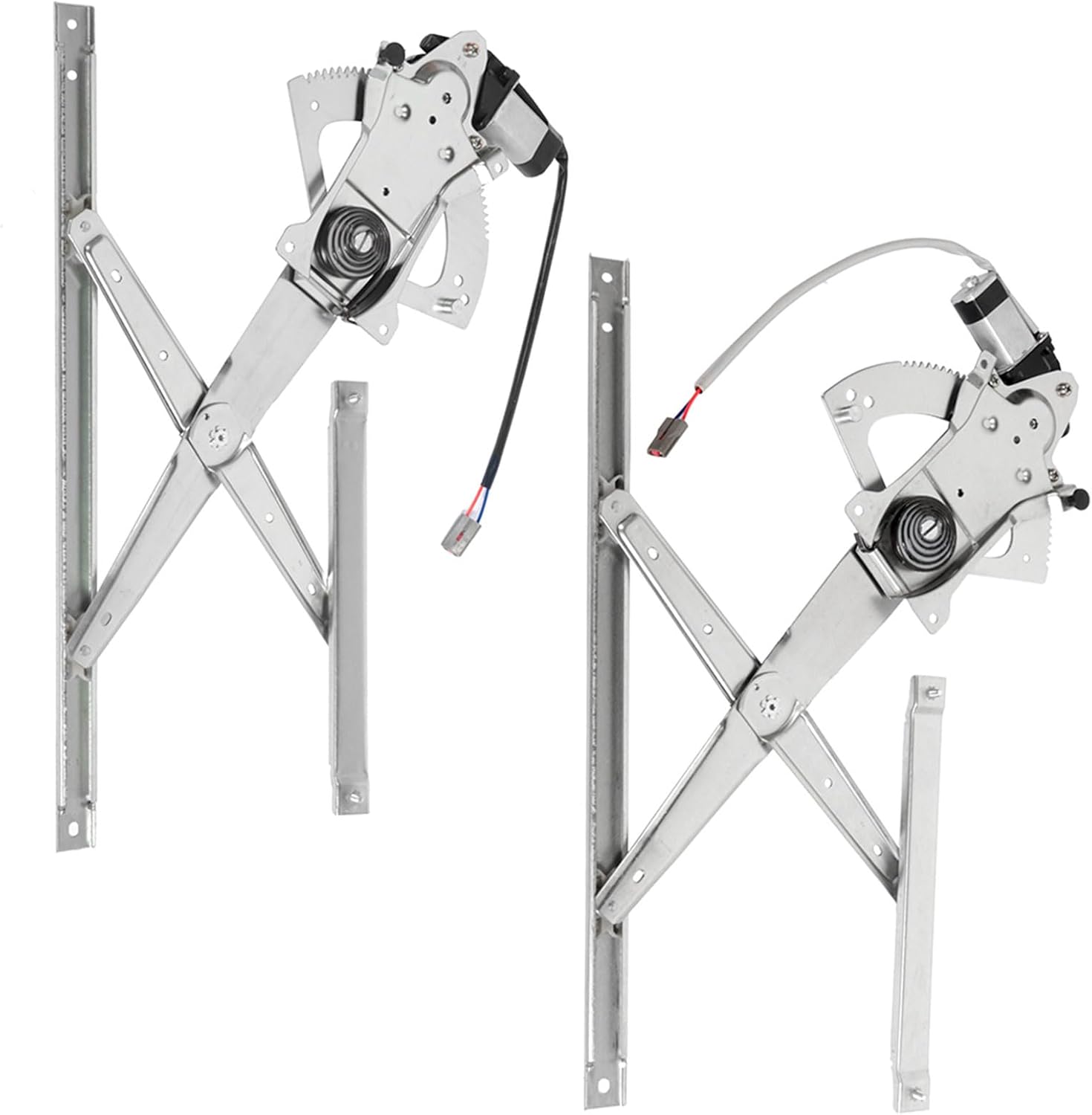 SCITOO 741-672 and 741-673 Power Window Regulator Driver Side and Passenger Side Compatible for 1991-2001 for Ford for Explorer, Power Window Regulator With Motor