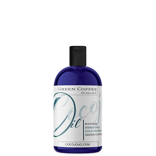 Dr Joe Lab Aceite de grano de café verde, puro, sin refinar, prensado en frío, sin OMG, aceite portador para piel, cabello, uñas, cuerpo, cara y