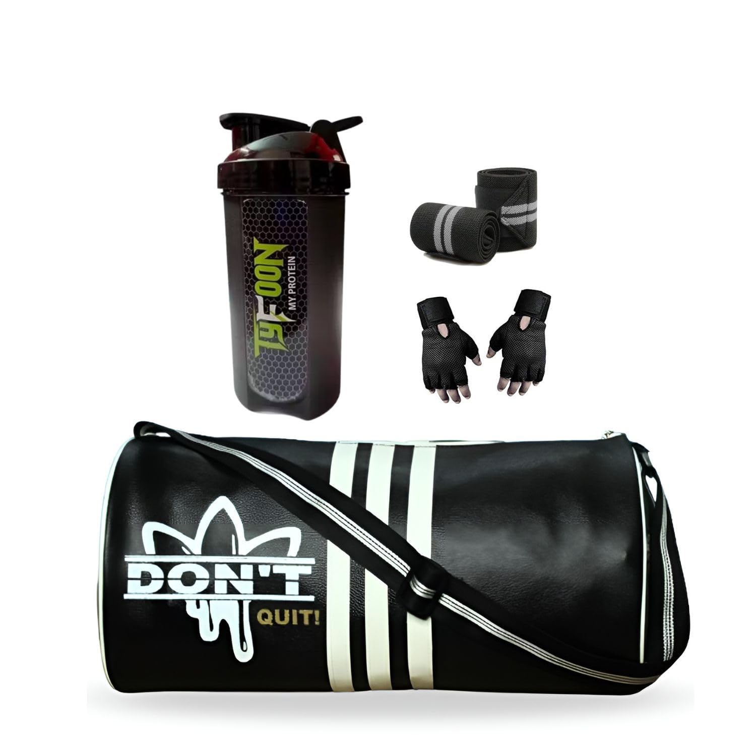 jais boy - we made for young generation Gym Accessories Combo Gym Bag for Men Women (black0)-picture-29