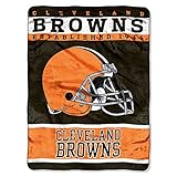 The Northwest Company Officially Licensed NFL Cleveland Browns 12th Man Plush Raschel Throw Blanket, 60