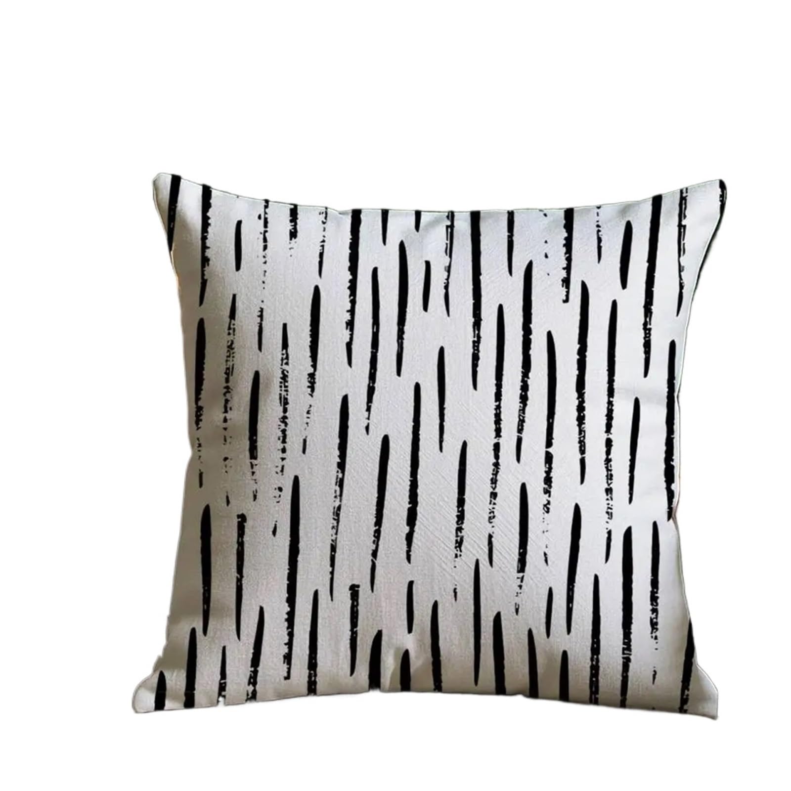 Pillowcase 2pc Black And White Striped Geometric Rectangle Pillow Case Anti-dustmite Pillowcase Invisible Zipper Silky Short Plush Sofa(Color3,40X40cm)