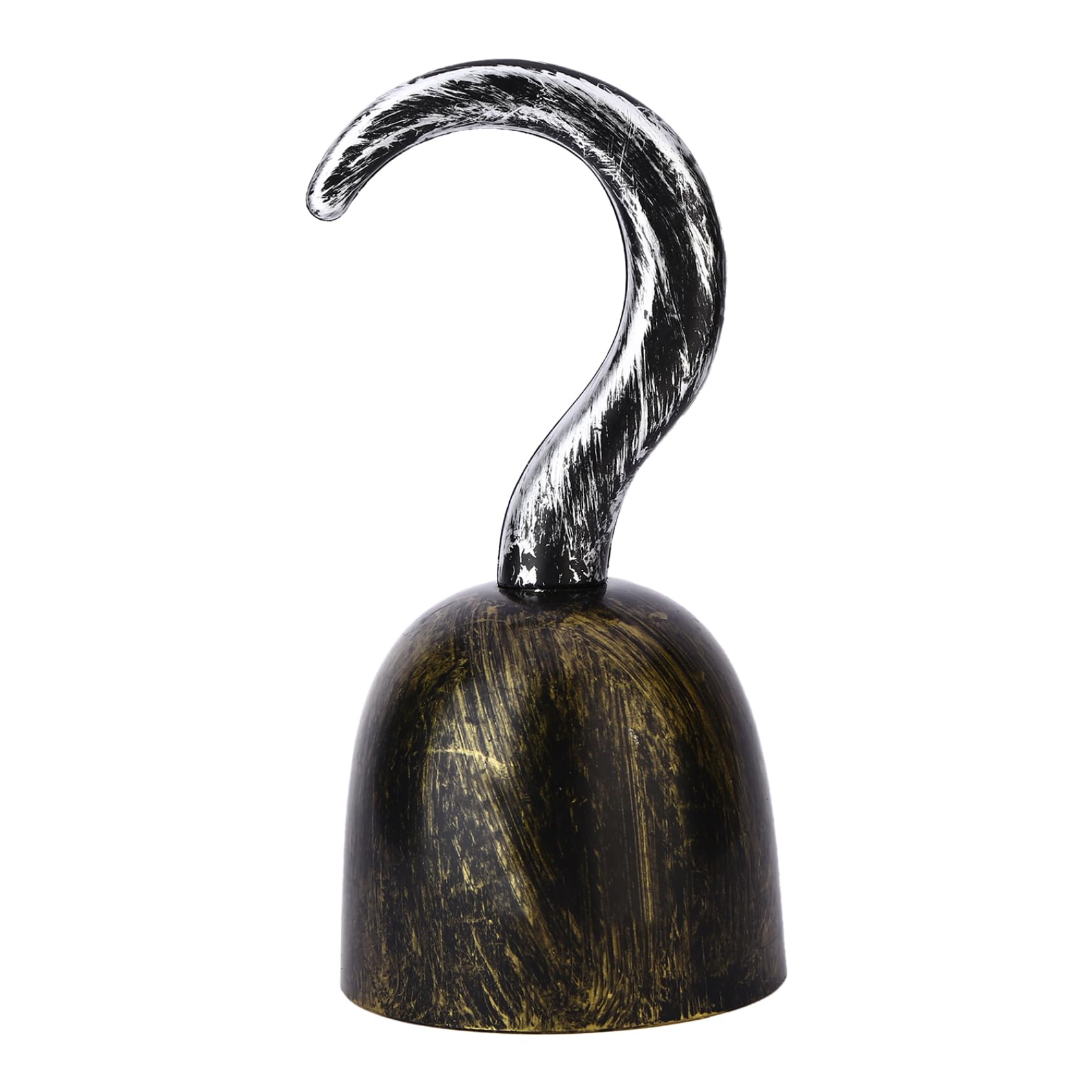 Rswnyirn Plastic Pirate Hook Hand Cosplay Costume Accessories For Halloween Antique Brass One Size — image 1