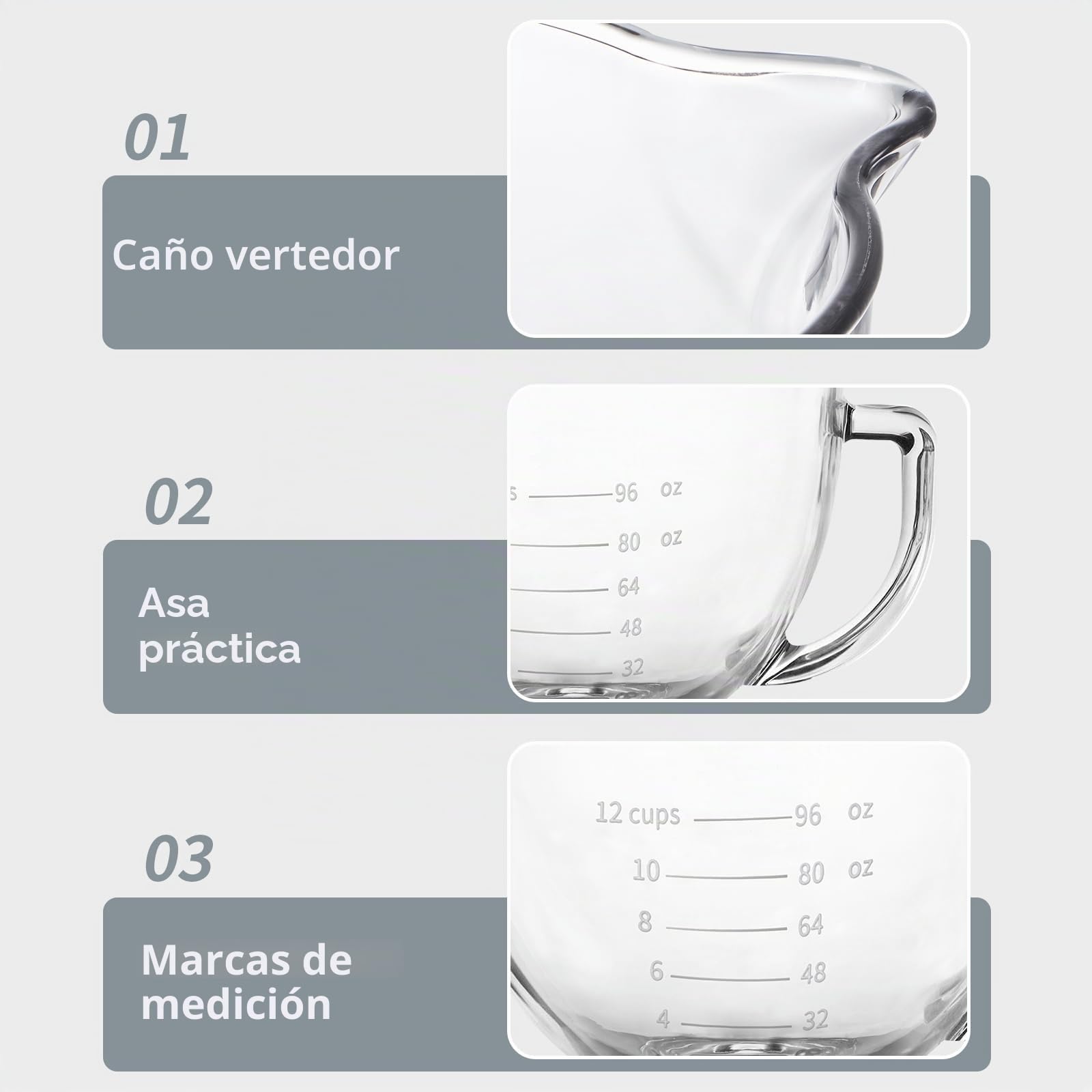 Skelang vaso mezclador, vaso mezclador con asa y pico vertedor, accesorio para batidora, compatible con las batidoras de cabezal inclinado KitchenAid de 4,5 y 5 cuartos
