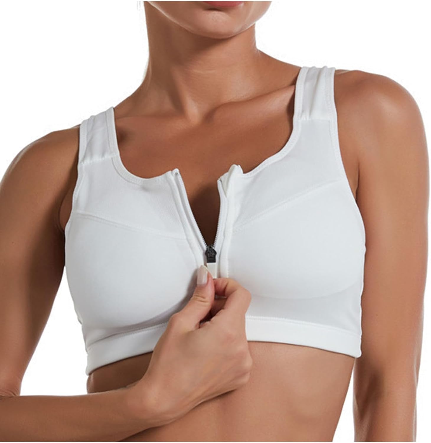 Womens Longline Sports Bra Medium Support Crop Tank Kuwait Ubuy