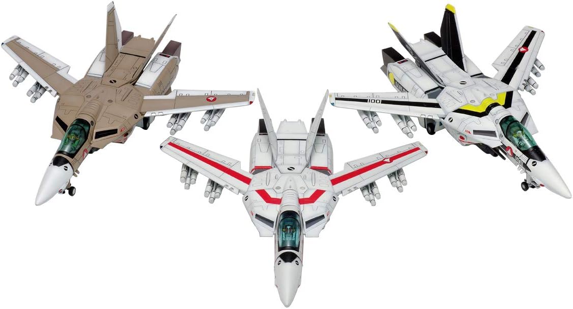 Macross Fortress Robotech VF-1 A/J/S Multiplex 1/100 5.9" Plastic Model Fighter Anime