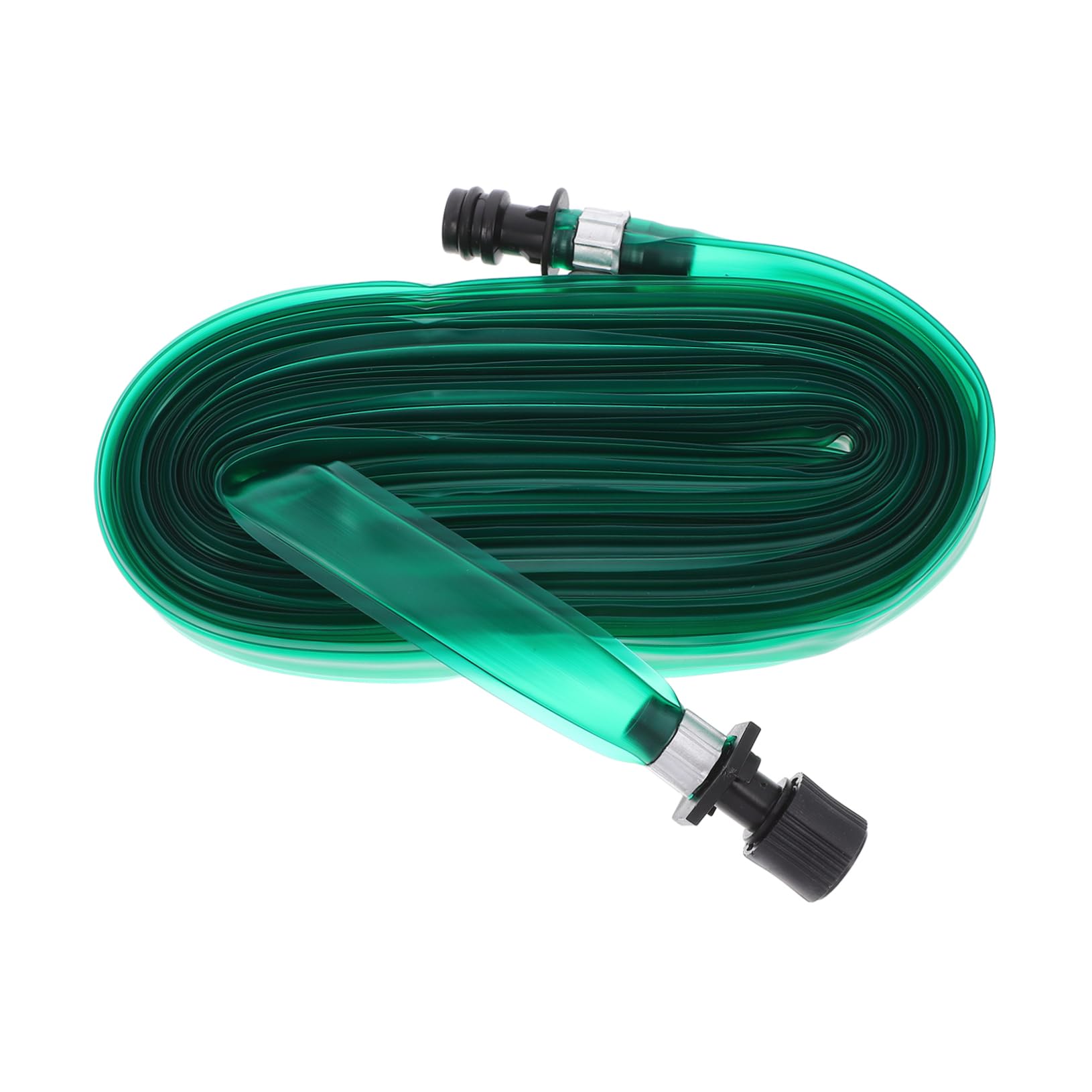 Tuyau d'arrosage plat perforé 15m vert VICASKY avec connecteur 1/2