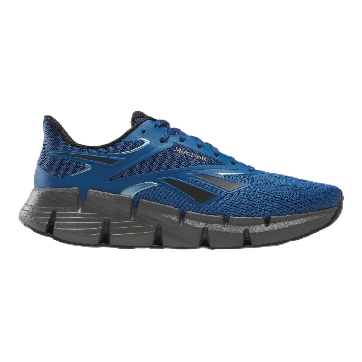 Reebok Men's Zig Dynamica 6 Sneaker, Navy, Grey and Black, 41 EU