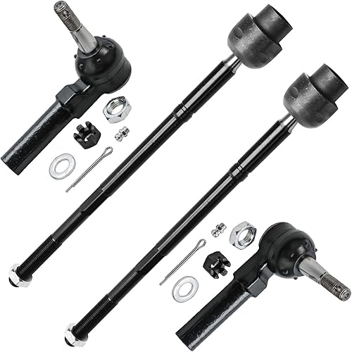 Miniatura 95 de Detroit Axle - 4 barras de acoplamiento delanteras para Hyundai Elantra Forte Koup Forte5, 4 extremos de barra de acoplamiento interiores y