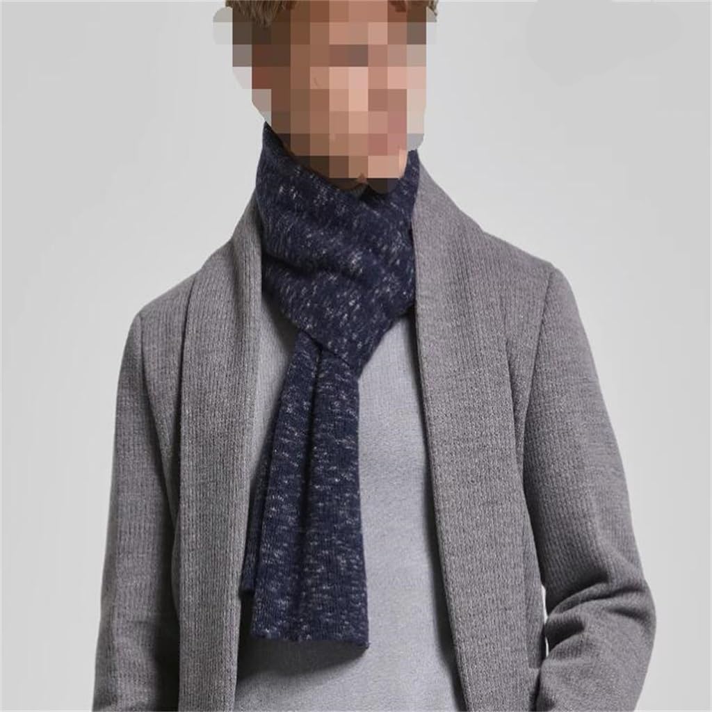 JSEIAJB Wool Scarf For Men, Thick And Warm For Autumn And Winter As A Gift