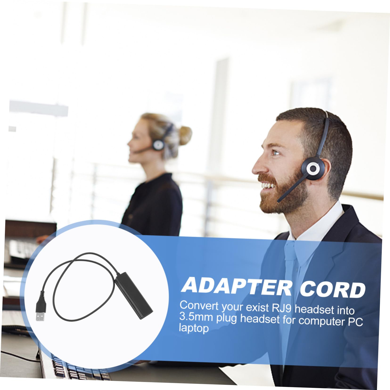 Artibetter 3stücke USB USB Adapterkabel Für Headsets Kompatibel Mit Laptops Und Pcs Hochwertige Verarbeitung Für Homeoffice-nutzung Praktisches Laptop-zubehör Für Telefon-headsets