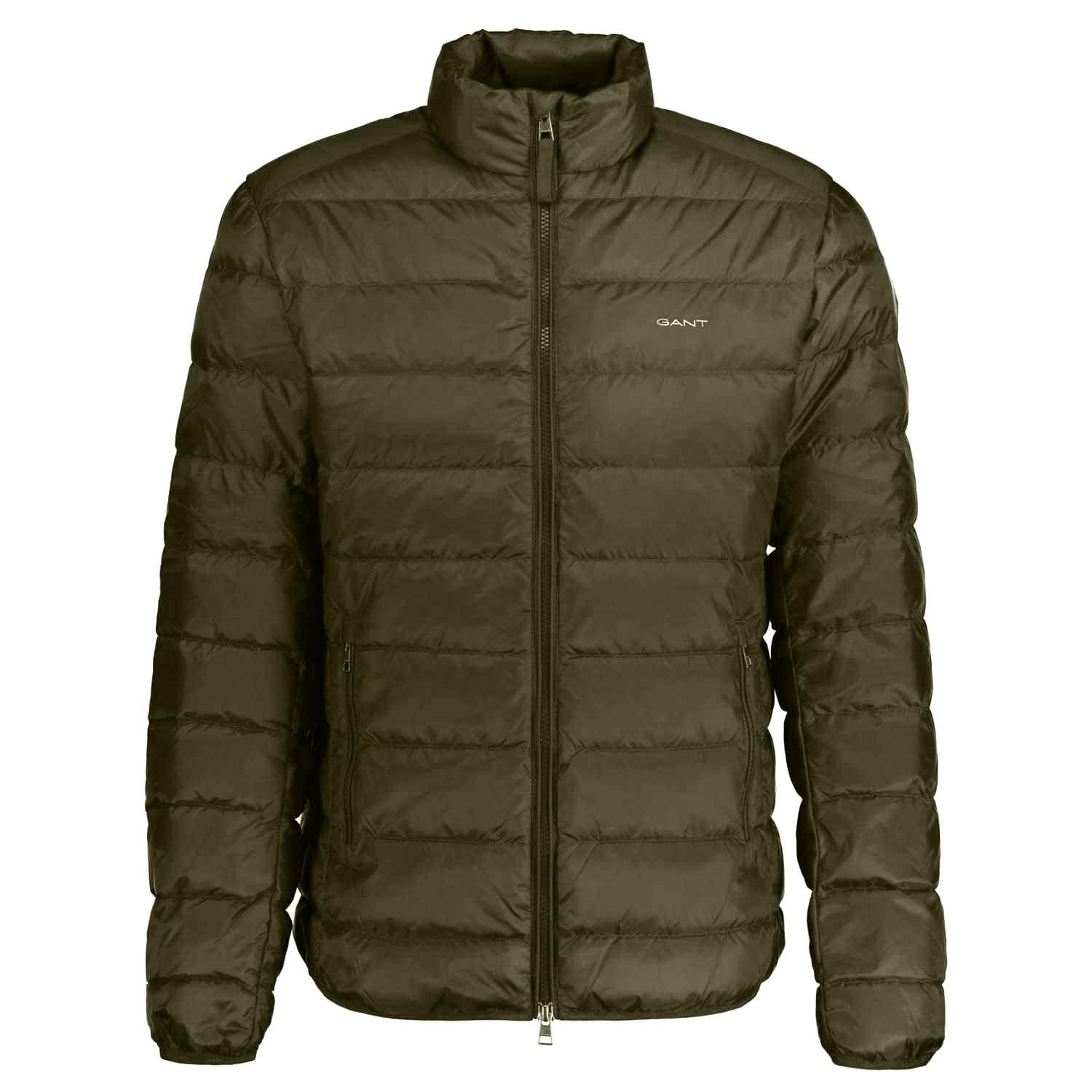 GANT Men's light down jacket, Juniper Green, M