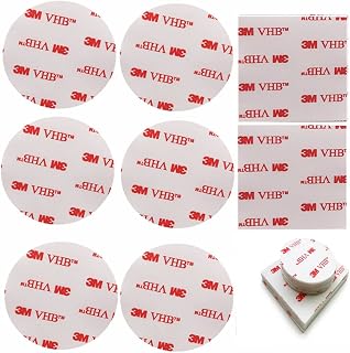 MGQFY12 PCS Double Sided Adhesive Tape Pads,Circular and Square Replacement Adhesive Pads Mounting for Car Phone Mount Holder Stand, Dashboard Toys, Windshield,Dash Cam,GPS,Camera, Home car etc.