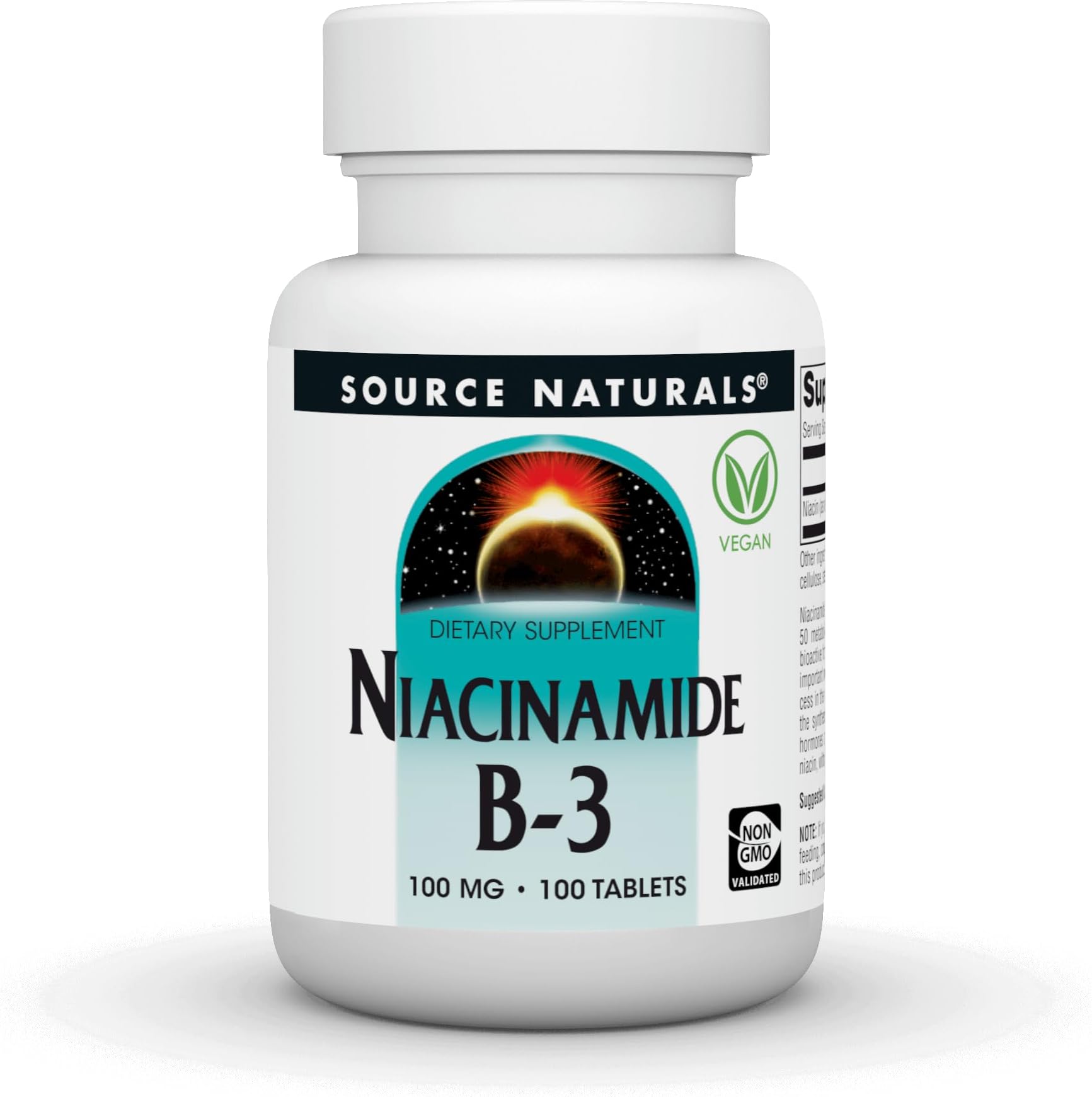 Niacinamide B-3, Dietary Supplement - 100 mg - 100 Tablets