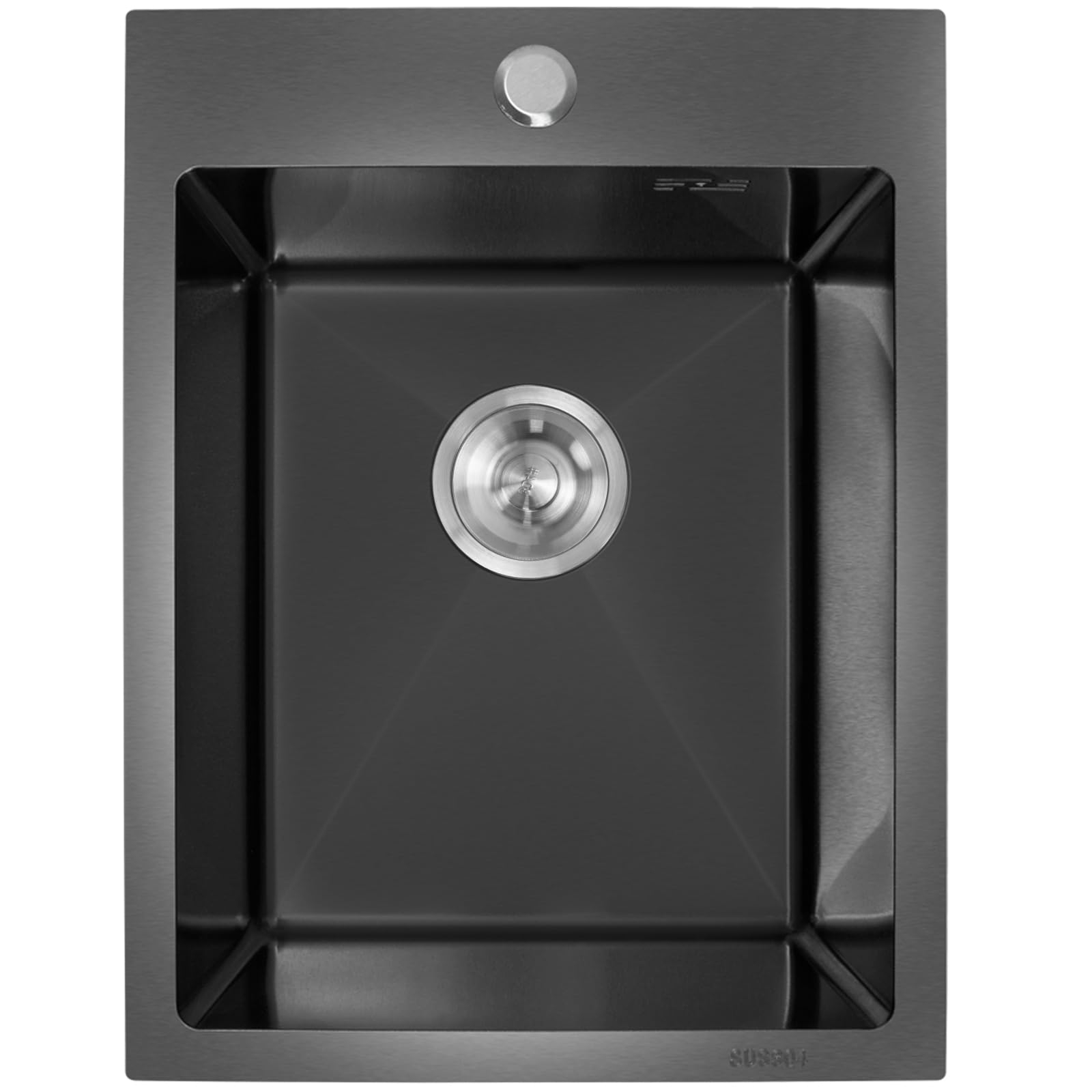 Generic Stainless Steel Square Sink 38x50x20cm, Undermount, 304 Stainless Steel, Kitchen Sink, 1 Hole, 5.8kg