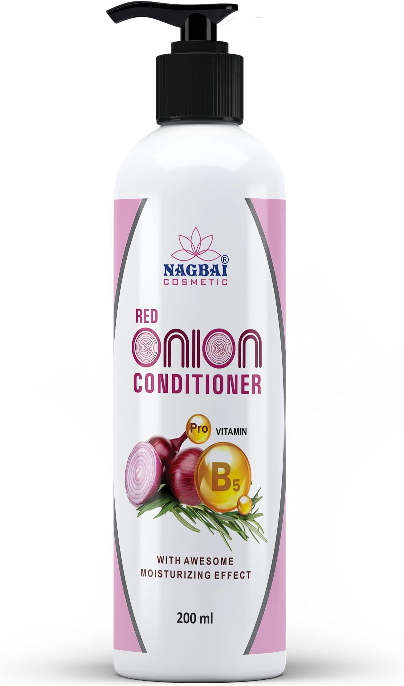 Nagbai onion Hair Conditioner(200 Ml) with Goodness Of Onion for Smooth And soft Hair/Chemical Free Conditioner