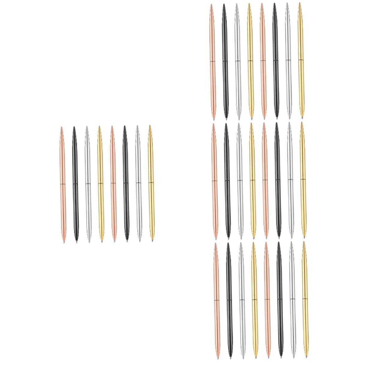 Tofficu 32piezas Bolígrafo Metálico De Bolígrafos De Escritura Para Color Para Papelería y