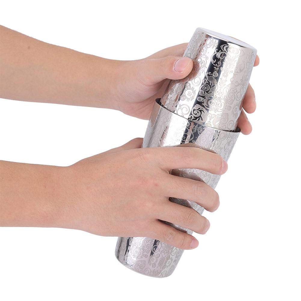 2 Pcs Cocktail Shaker Bar Set Boston Martini Boisson En Acier Inoxydable Solide Professionnel Barman Argent Outil DIY Accessoire pour Cuisine