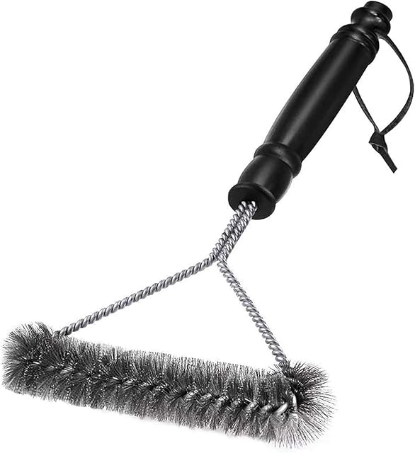 JEMESI BBQ Grill Cleaning Brush, Heavy Duty Branch Stainless Steel Barbecue Bristles Cleaner 360° for Easier and Effective Clean