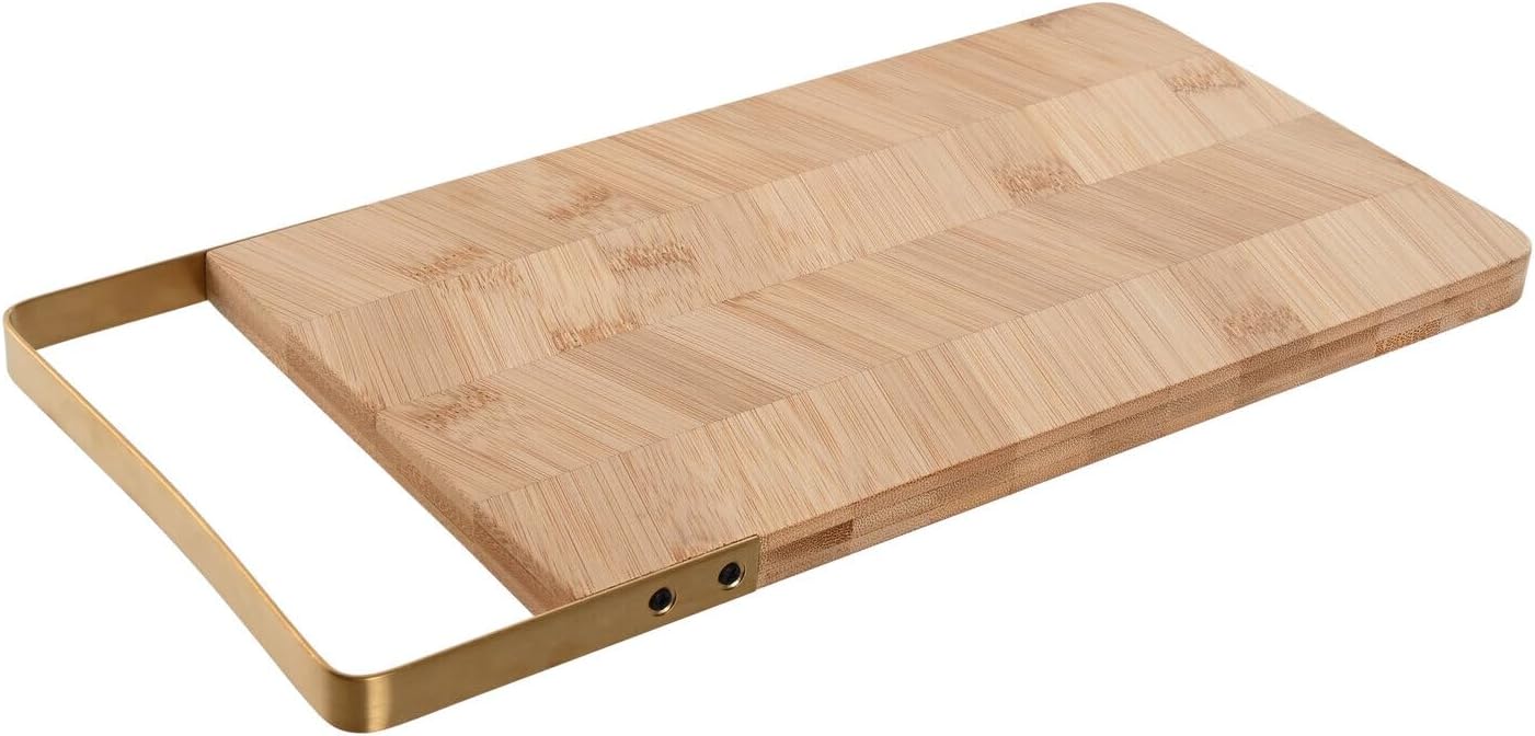 Tabla Cortar Bamboo Metal 35.5 x 17.5 x 1.5 Natural