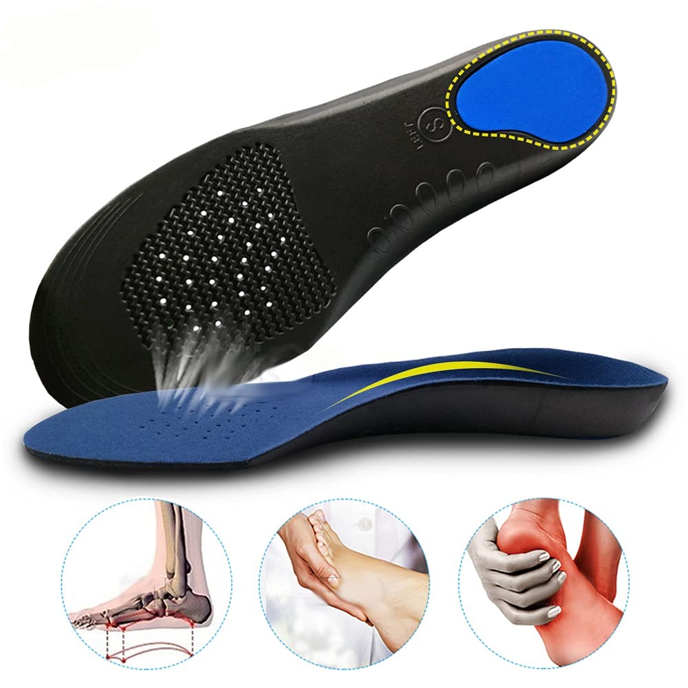 Solette Ortopediche 3D Premium Supporto for Arco Plantare Solette Ortopediche in Tessuto Peluche Confortevole (Size : L EU 44-46)
