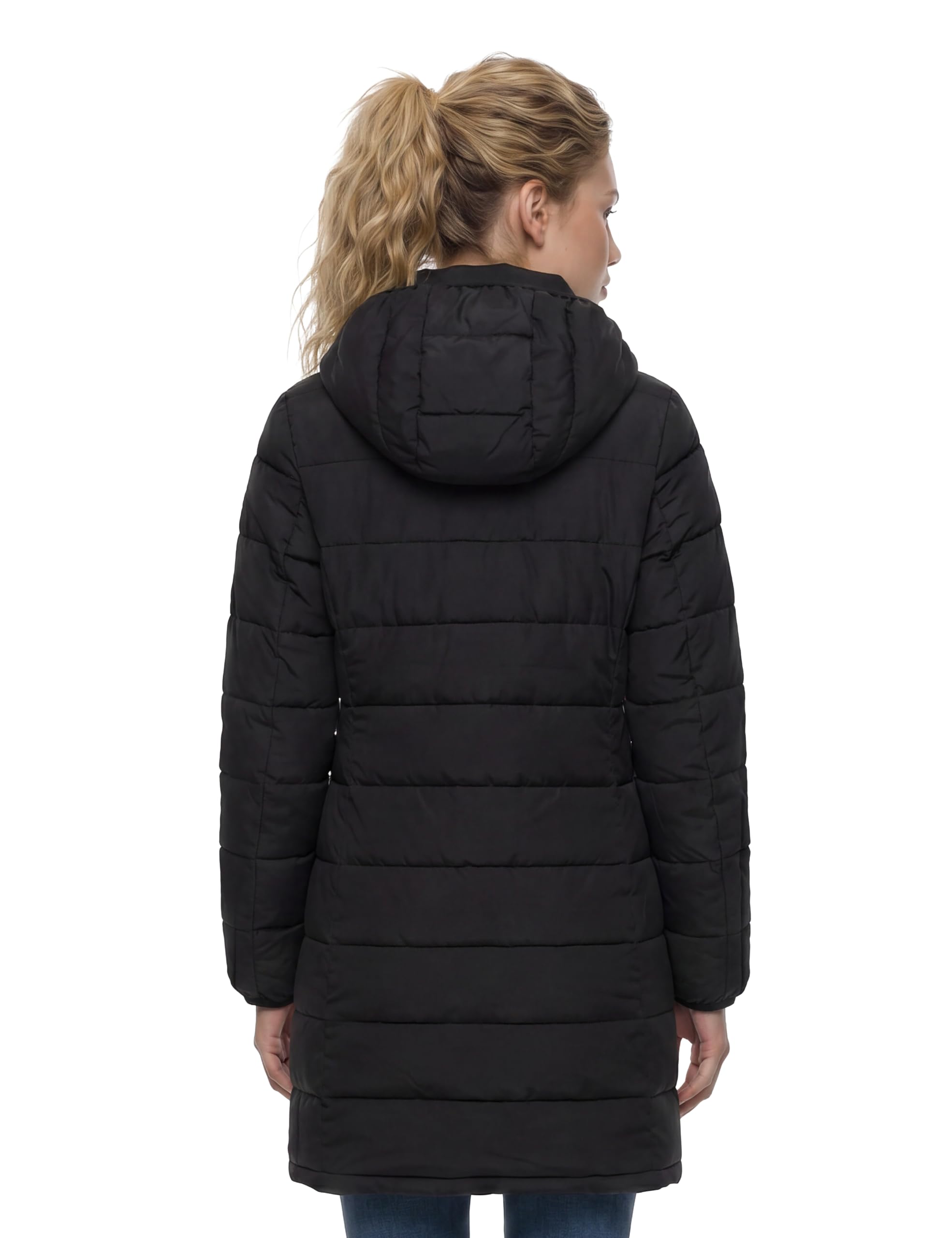 GUESS New Aleta Long Puffer Jacket Chaqueta larga acolchada ALETA Mujer (Pack de 1)