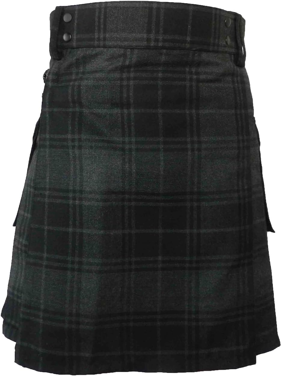 UT KiltsMen's Standard Tartan Utility Kilt, Modern Scottish Kilt for Everyday Wear, Tactical Kilts Adjustable Hip Straps