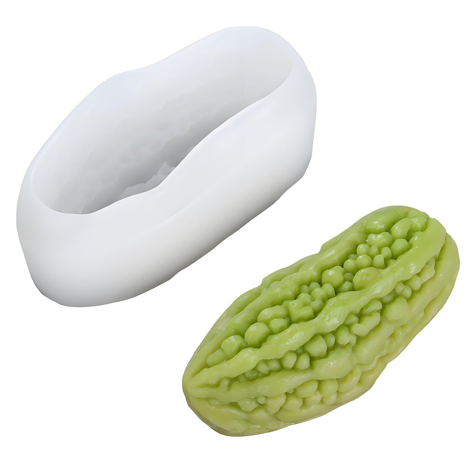 Oxxggkao Fruit Silicone Molds Multipurpose Silicone Cake Baking Molds for Epoxy Resin Making Soap Elastomer Bitter Gourd Cast