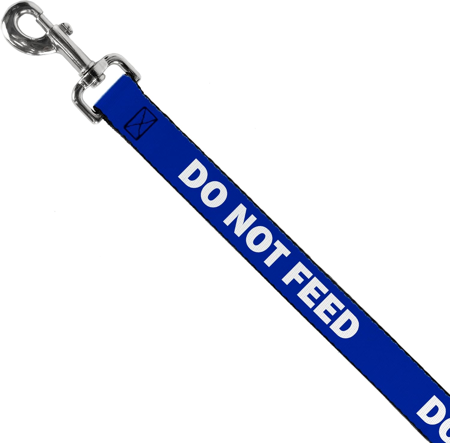 Buckle-Down Pet Leash, Dog Leash, Pet Quote Do Not Feed Navy White, 6 Feet Long 1.0 Inch Wide