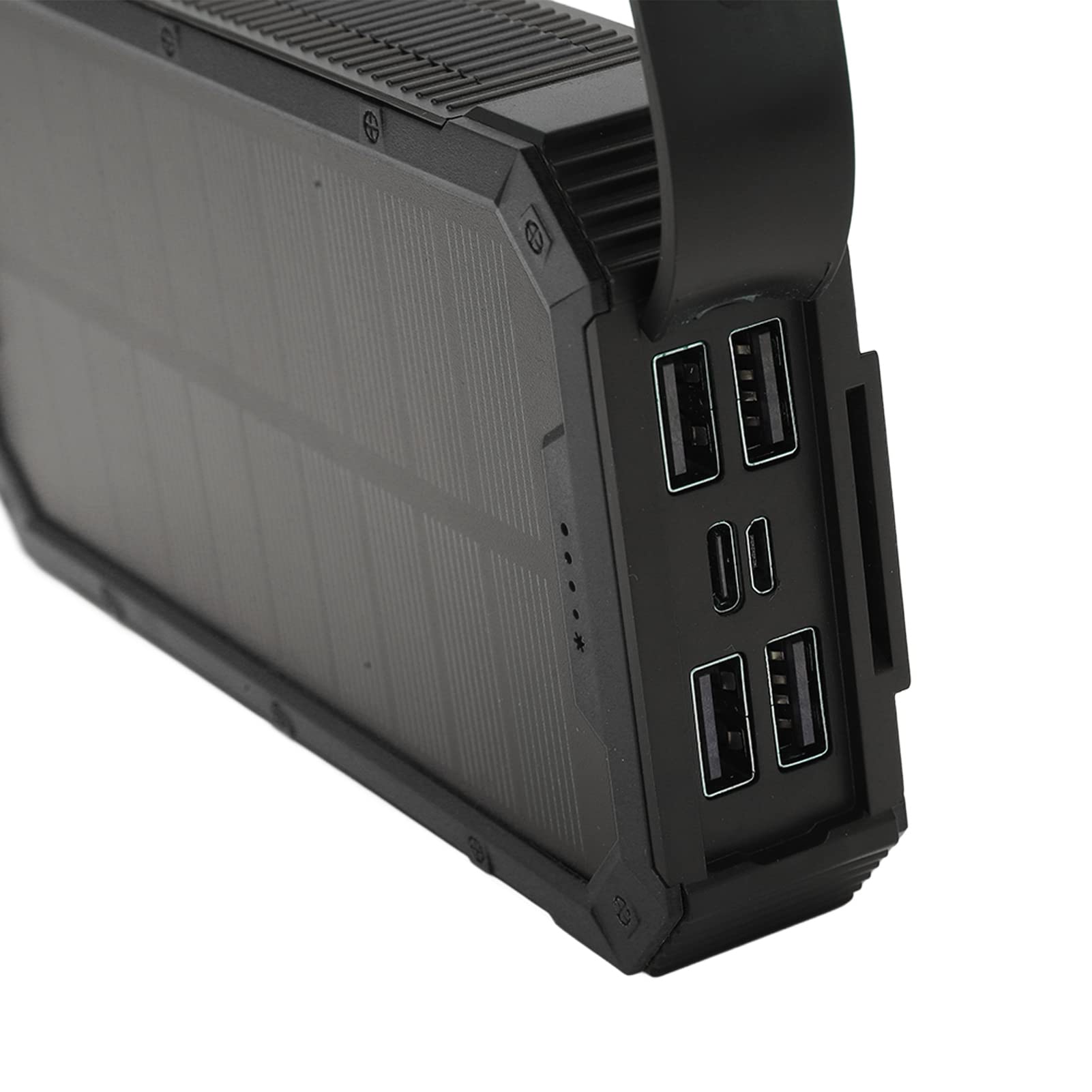 SEAFRONT Chargeur Solaire Power Bank, Chargeur Solaire Portable ABS 36 800 MAh avec 36 Lumières LED et 4 Ports USB, Banque d'alimentation Extérieure pour Camping, Randonnée, Voyage, Urgence, Charge