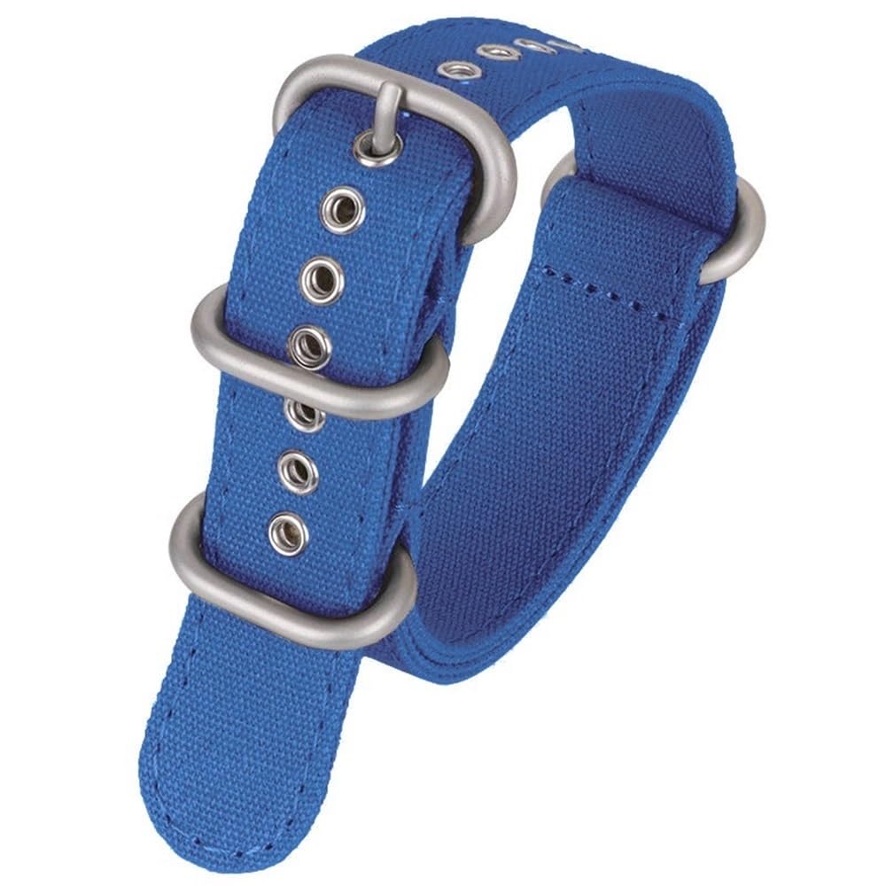 Nylon Watch Band Canvas Cingcio 18mm 20mm 22mm Bracciale in tessuto for uomini Sostituzione Blu Blu nero Khaki