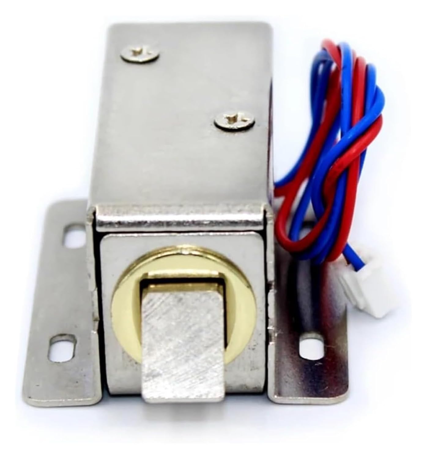 Electronic Door Lock Catch 12V 0.4A Release Assembly Solenoid Access Control(12V 0.4A Round)