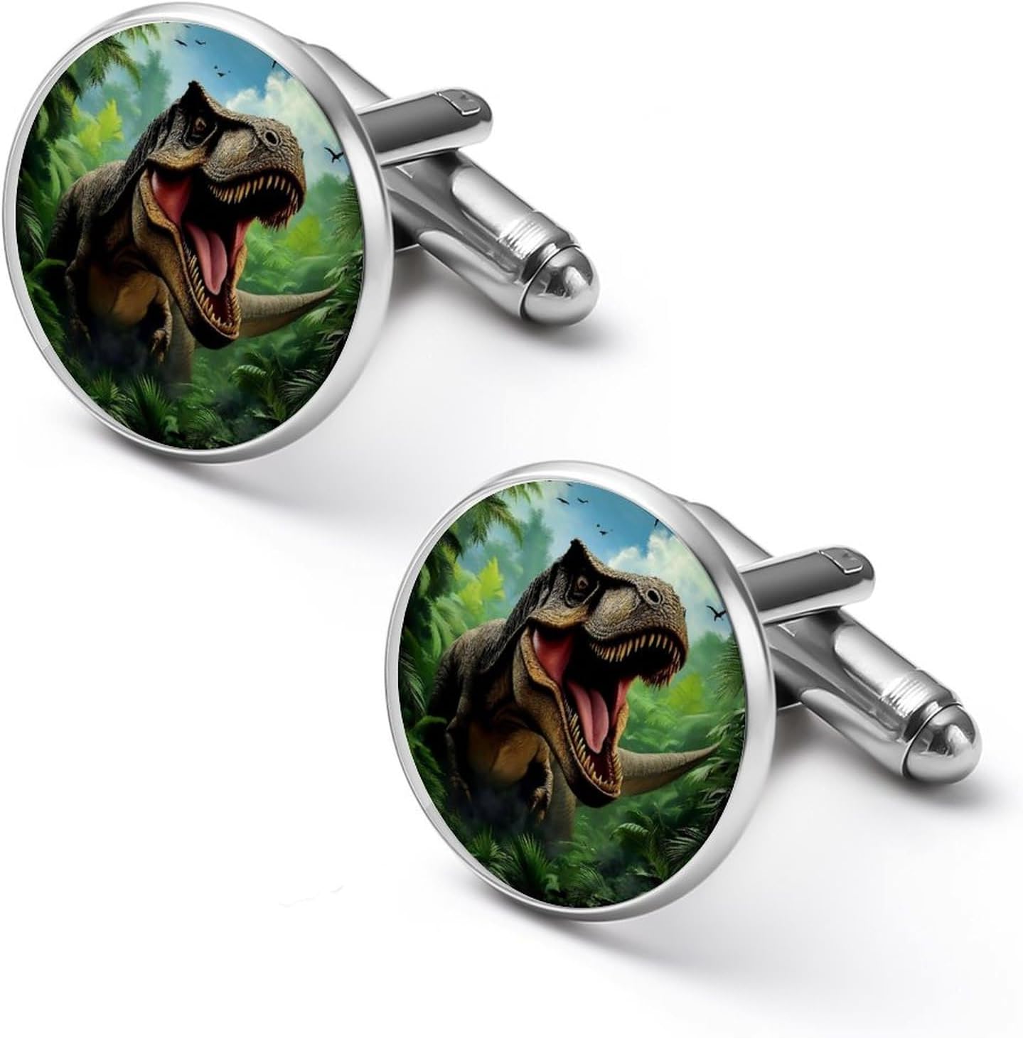 Cufflinks for Men, Fun Round Cuff Links for Wedding, Business Formal Attire And Office Wear