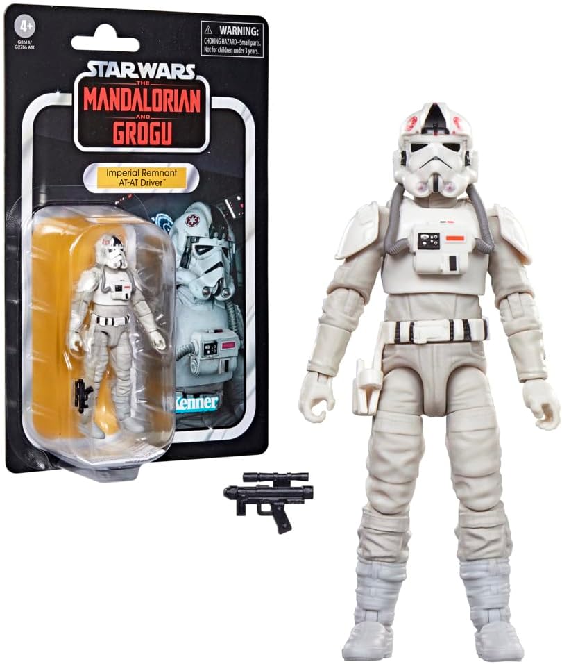 Фигурка Star Wars The Vintage Collection Imperial Remnant At-At Driver, The Mandalorian and Grogu Premium 3.75 Inch Collectible, цвет: Разноцветный — фото 3
