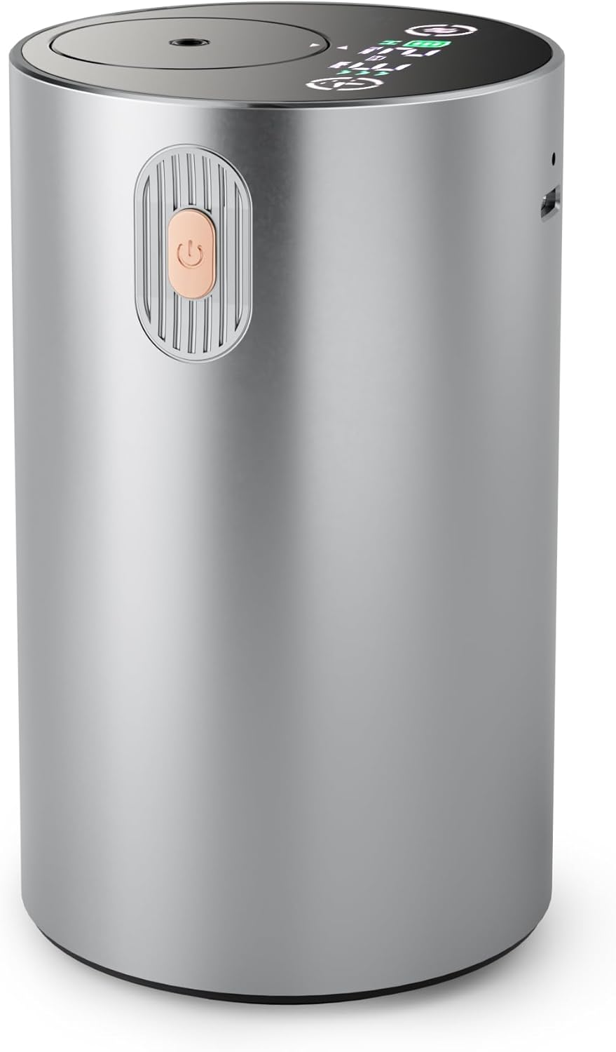 JUANANIUG Waterless Essential Oil Diffuser Rechargable: Portable Aromatherapy Diffuser for Car and Home - 4 Concentration Adjustments and Timers - Gift for Valentine’s Day (Sliver)