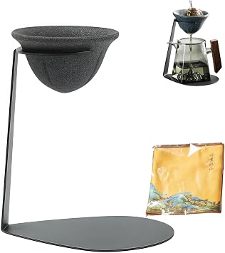 Recommended by Tea Ceremony Tatsujin Ceramic, Microporous Filter, Paperless, Non-Porous Construction, For Use With Tea & Coffee, Selectable Set Contents Includes Silicone Ring, Ceramic, Tea Strainer