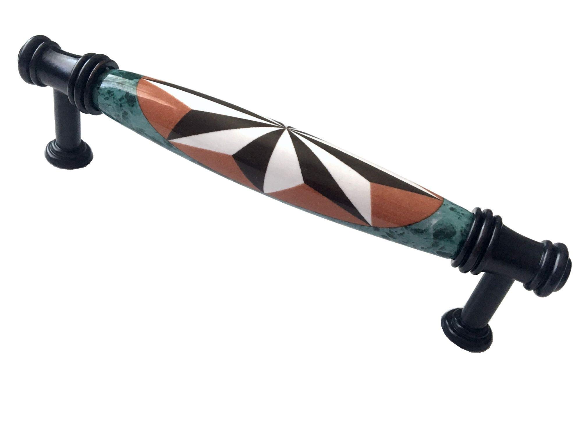 Poignée de meuble 128 mm pour remplacer une poignée cassée de cuisine en bois