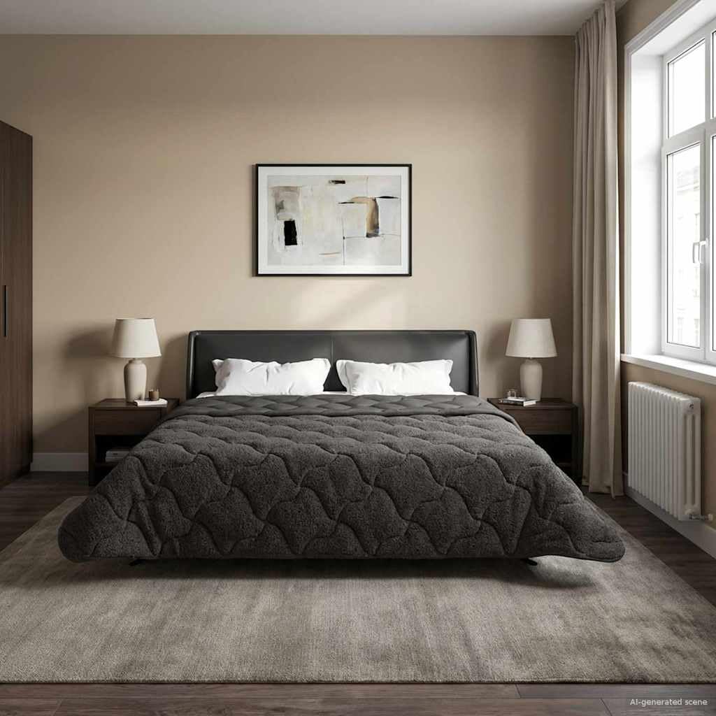 Couette respirante et lavable 220 x 240 en microfibre polaire d'été