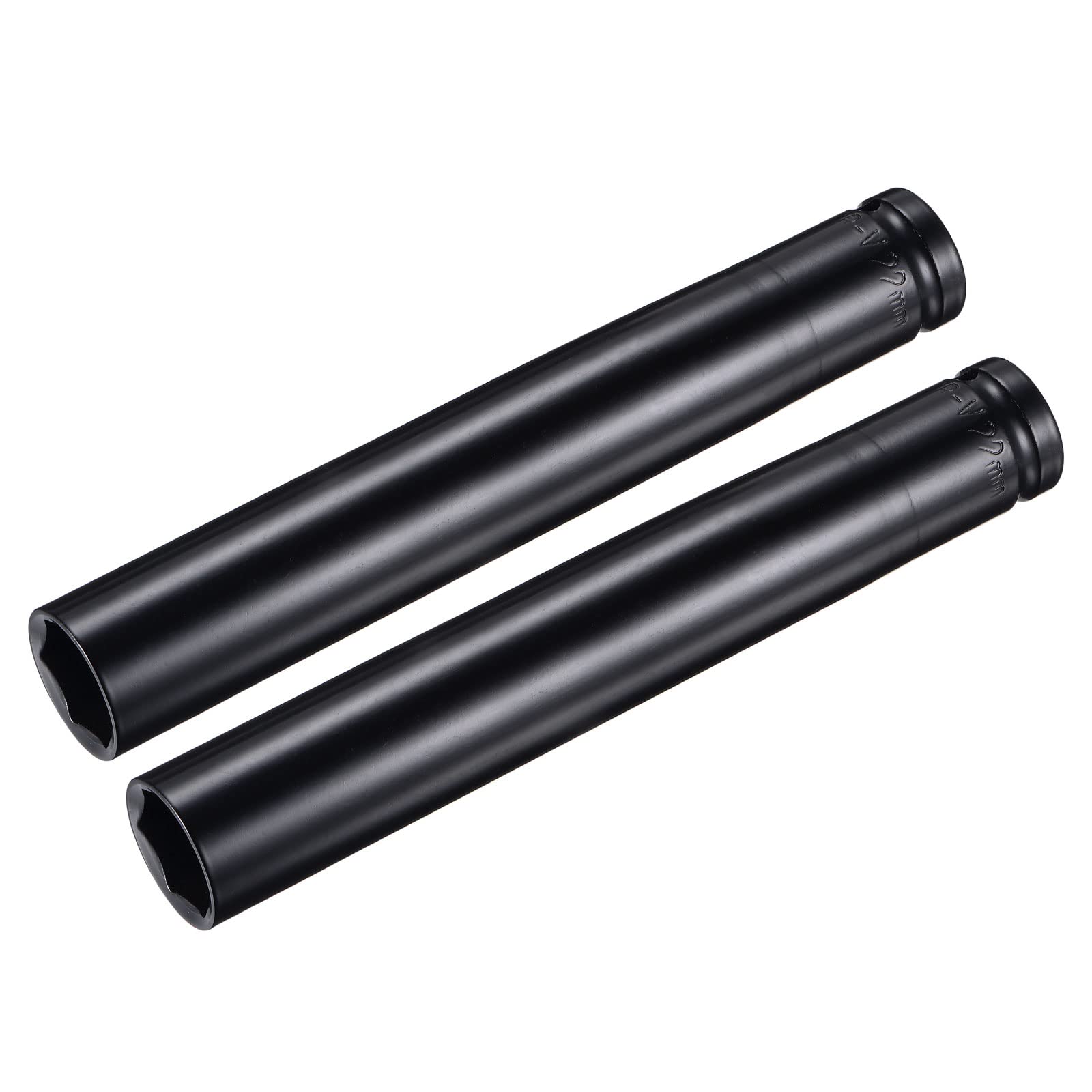 Douille impact 22mm 1/2 profonde en acier CR-V traité thermiquement de 200mm de long par 2 pièces