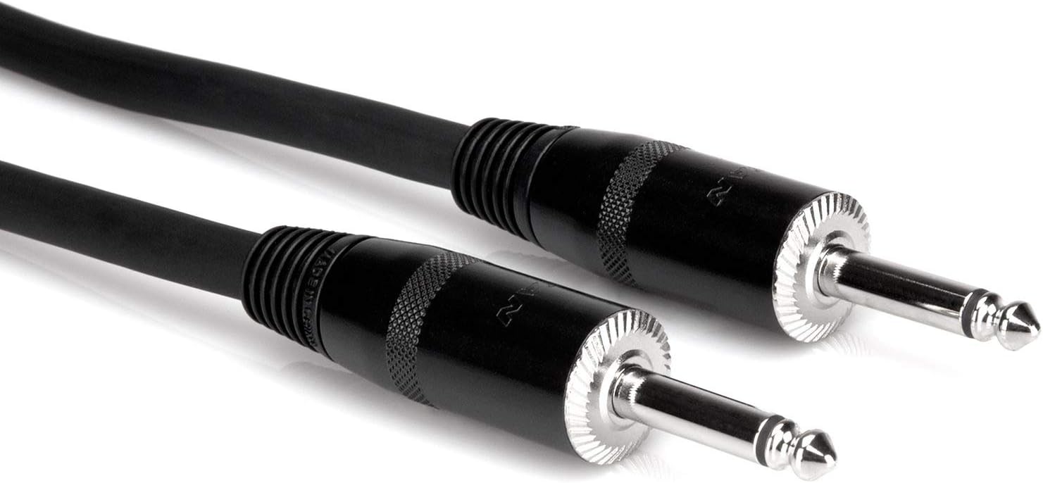 Hosa SKJ-620 Cavo Per Altoparlanti – 1/4" TS Maschio, Lunghezza 6 Metri (20 Ft), Calibro 16 AWG