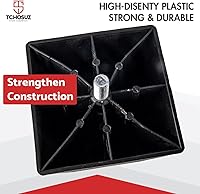 Vista 4 de Patas de plástico para muebles de 6 pulgadas / 5.9 in, paquete de 4 patas de repuesto de grano de madera de pirámide de plástico moderno de mediados