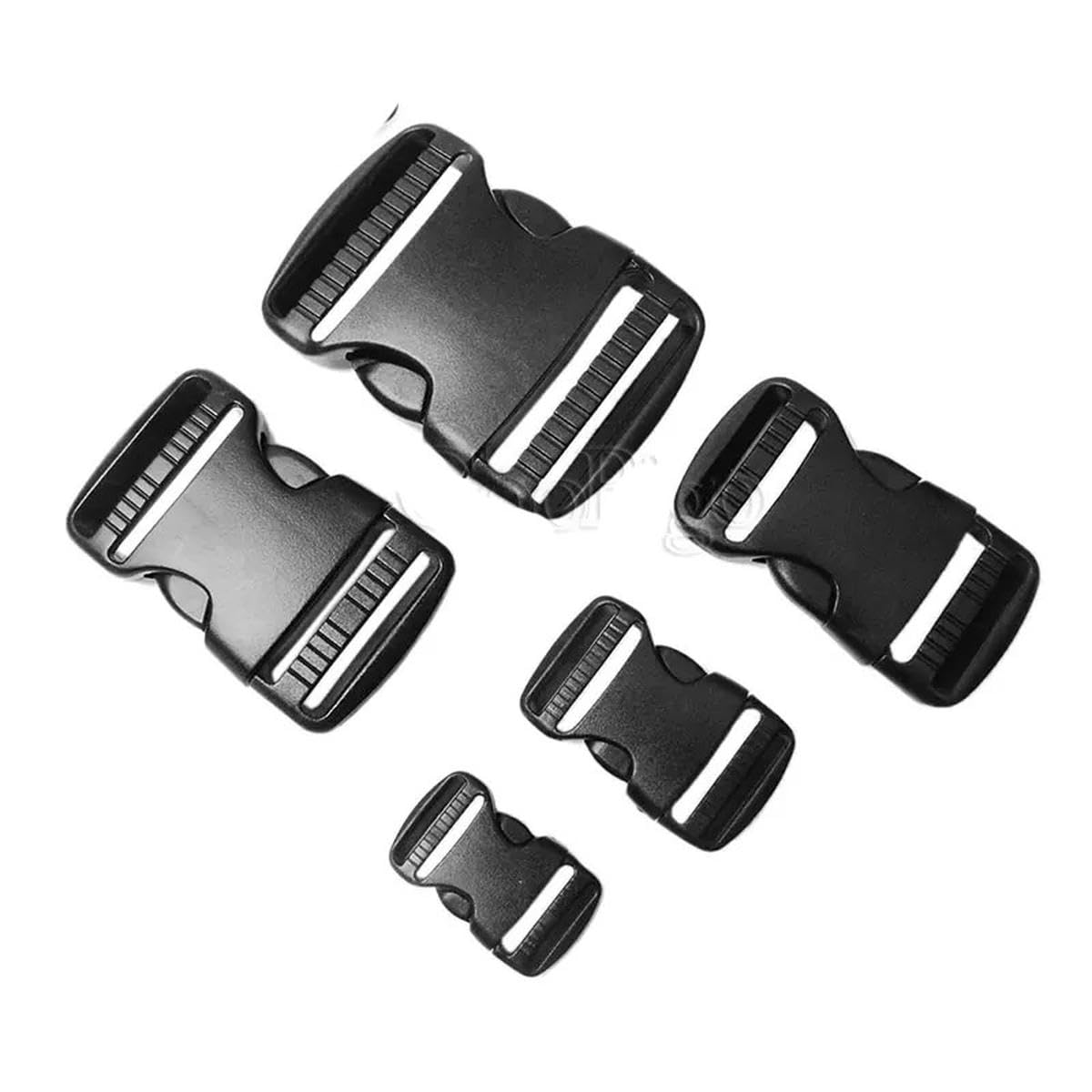 3/4"~2" Doppelseitige Entriegelungsschnallen, verstellbare Schnalle, Rucksack-/Taschen-Gürtelgurt, Gurtband, DIY-Bastelzubehör, Kunststoff, 1000 Stück, 38 mm Gurtband