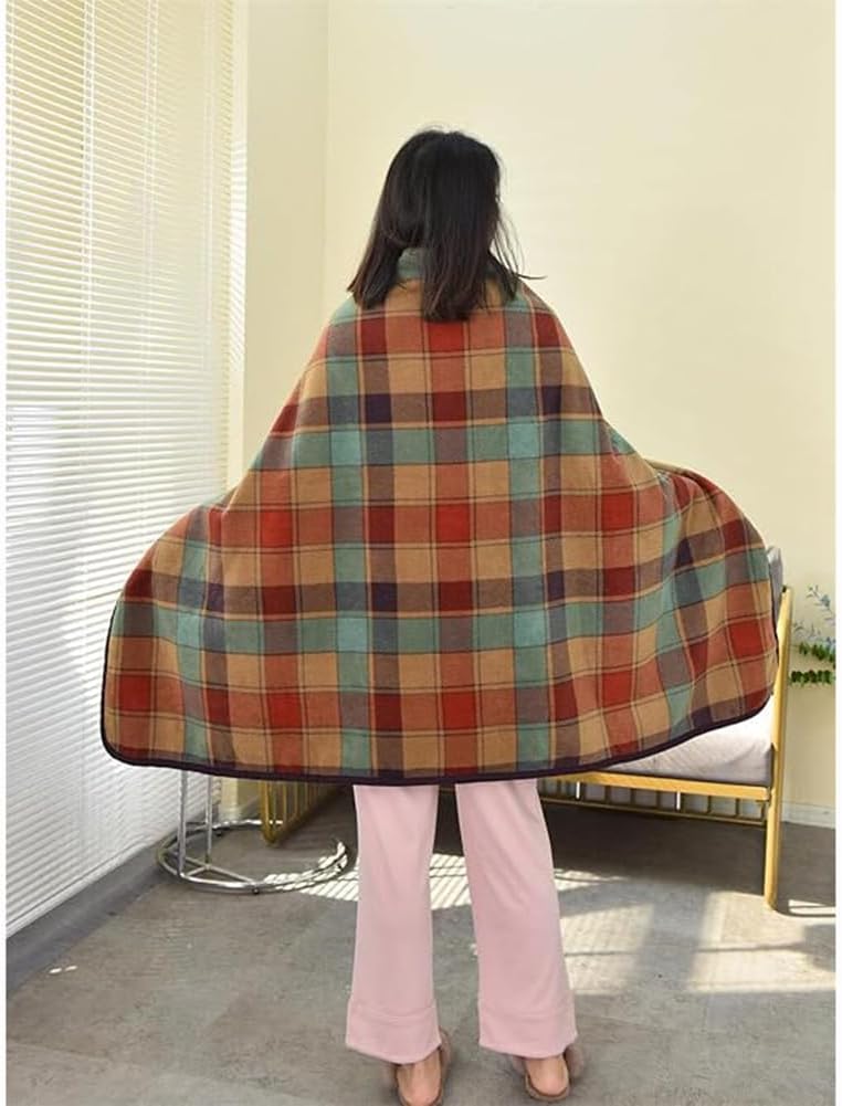 Coperta anime, coperta in pile di flanella, per cosplay, mantello con cappuccio e scialle avvolgente (verde, 100 x 150 cm
