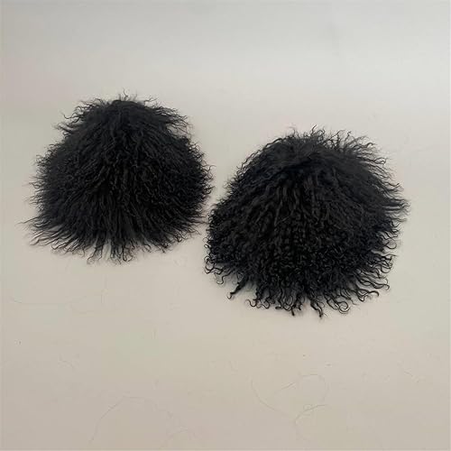 Miniatura 6 de FurinFashion OSL1 - Pantuflas de piel de avestruz real para mujeres y niñas, grandes y esponjosas, para mujer, calzado al aire libre, colorido, pelo