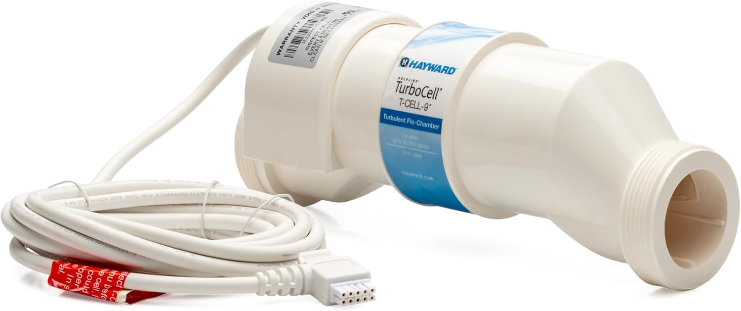 Hayward Salt Cell for Pool Chlorinator TurboCell W3T-Cell-9 replacment for T-Cell-9, Salt Chlorine Generator for In-Ground Pools up to 25,000 Gallons