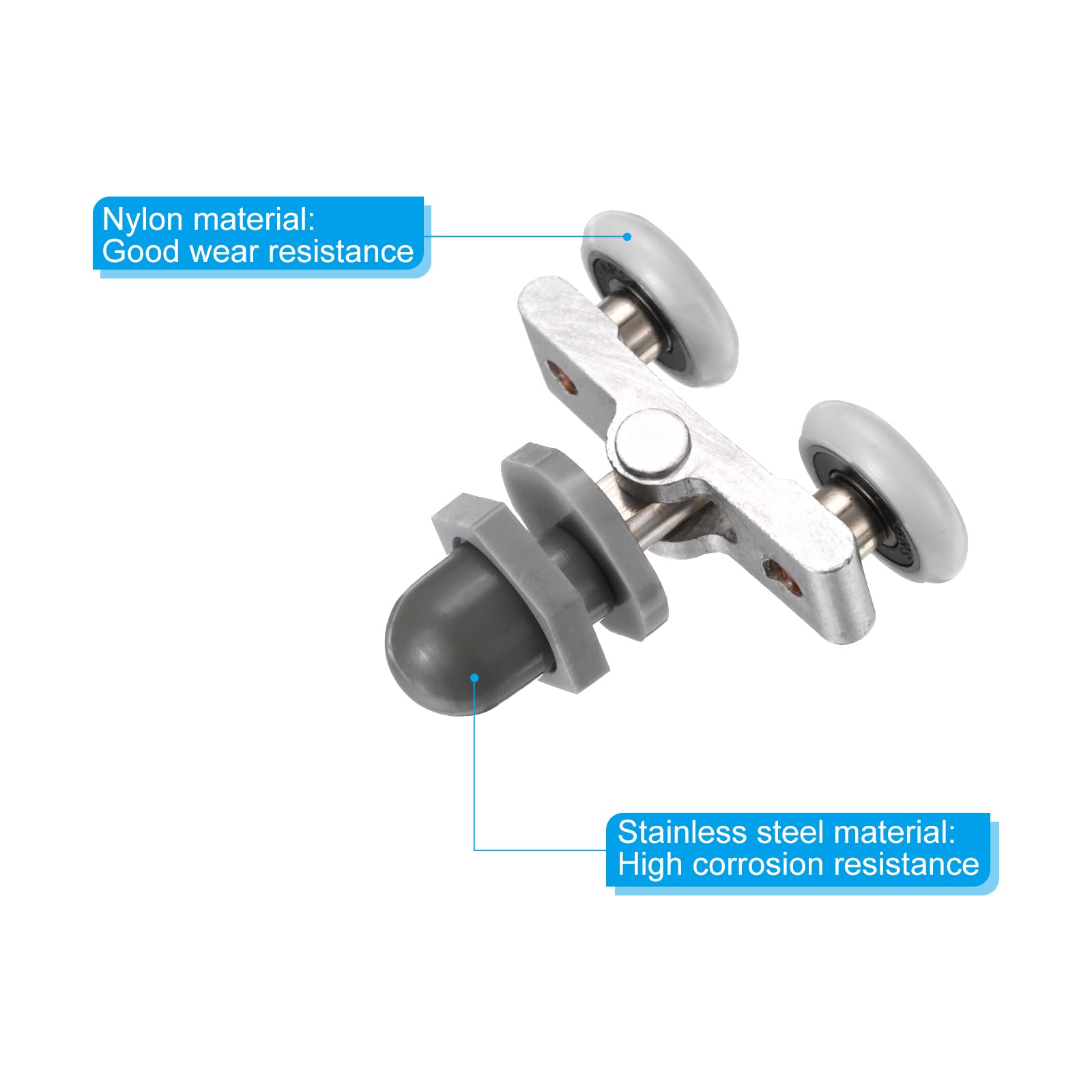 PATIKIL Shower Door Rollers 19mm/0.7" - Image 4